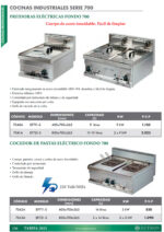 Cuece Pasta Eléctrico 14 + 14 Litros con Grifo de Vaciado Sobremesa Gama 700 - 800x700x265h mm EF721-SEUT EUTRON - Imagen 2