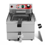 Freidora Eléctrica con Grifo de Vaciado 1 Cuba 12 Litros Sobremesa 360x550x350h mm 1607 EUTRON