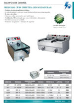 Freidora Eléctrica con Grifo de Vaciado 1 Cuba 12 Litros Sobremesa 360x550x400h mm 1620 EUTRON - Imagen 2