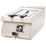 Freidora Eléctrica con Grifo de Vaciado 1 Cuba 18 Litros Sobremesa Gama 630 - 400x630x300h mm 6341D EUTRON