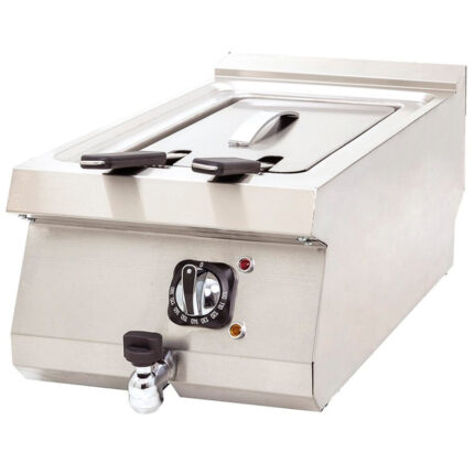 Freidora Eléctrica con Grifo de Vaciado 1 Cuba 18 Litros Sobremesa Gama 630 - 400x630x300h mm 6341D EUTRON