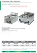 Freidora Eléctrica con Grifo de Vaciado 2 Cubas 8 + 8 Litros Sobremesa Gama 600 - 600x600x265h mm 6018A EUTRON - Imagen 2