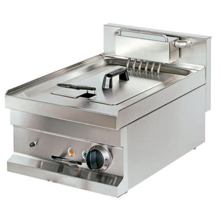 Freidora Eléctrica con Grifo de Vaciado 1 Cuba 8 Litros Sobremesa Gama 600 - 400x600x265h mm 6017A EUTRON