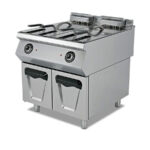 Freidora Eléctrica con Grifo de Vaciado 2 Cubas 24 + 24 Litros Modular Gama 900 - 800x900x850h mm 9331E EUTRON