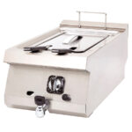 Freidora Gas con Grifo de Vaciado 1 Cuba 10 Litros Sobremesa Gama 630 - 400x630x300h mm 6361D EUTRON