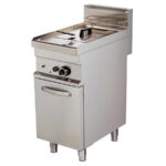 Freidora a Gas con Grifo de Vaciado 1 Cuba 10 Litros Modular Gama 700 - 400x700x900h mm GF712EUT EUTRON