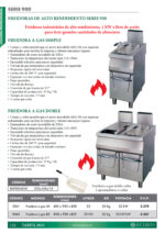 Freidora a Gas con Grifo de Vaciado 1 Cuba 22 Litros Modular Gama 900 - 400x930x850h mm 5041 EUTRON - Imagen 2
