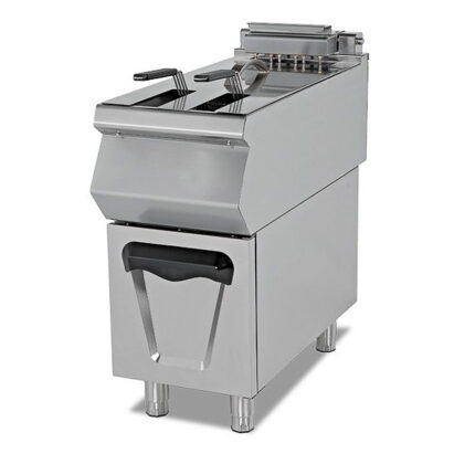 Freidora a Gas con Grifo de Vaciado 1 Cuba 24 Litros Modular Gama 900 - 400x900x850h mm 9332E EUTRON