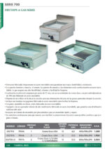 Fry Top a Gas Placa Lisa Cromo Duro Sobremesa Gama 700 - 400x700x290h mm GG711S EUTRON - Imagen 2