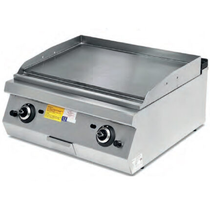 Fry Top a Gas Placa Lisa Cromo Duro Sobremesa Gama 900 - 800x900x300h mm 9335E EUTRON