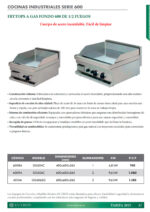 Fry Top a Gas Placa Lisa Sobremesa Gama 600 - 400x600x265h mm 6008A EUTRON - Imagen 2
