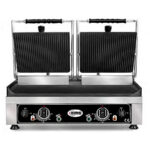 Grills de Contacto Doble Eléctrico de Hierro Fundido Placa Arriba Ranurada Placa Abajo Lisa 560x440x330h mm KG5530 DG Corequip