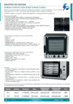 Horno Eléctrico Convencional con Vapor y Grill 4 Bandejas 318x440 - 880x800x600h mm 1722 EUTRON - Imagen 2