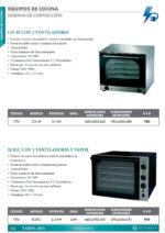 Horno Eléctrico de Convención 4 Bandejas 435 x 315 - 595x600x580h mm 1715 EUTRON - Imagen 2