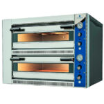 Horno de Pizza Eléctrico 6 + 6 Pizzas 33 Ø cm 1380x900x700h mm 7908-33 EUTRON
