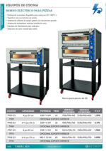 Horno de Pizza Eléctrico 4 Pizzas 33 Ø cm 1030x900x400h mm 7905-33 EUTRON - Imagen 2