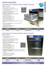 Lavavasos Industrial con Cesta 40 x 40 cm Altura Útil 300 mm 465x475x765h mm OBY 40 EUTRON - Imagen 2