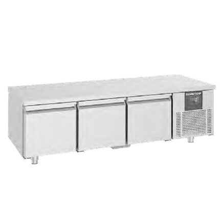 Mesa Refrigerada de Acero Inoxidable 3 Puertas Opacas 1865x700x600h mm MRBGNF 18003 Corequip