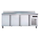 Mesa Refrigerada de Acero Inoxidable 3 Puertas Opacas 6 Estantes 2017x600x850h mm MR20003 Corequip