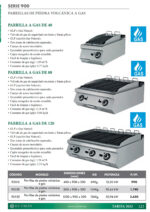 Parrilla a Gas Piedra Volcánica Sobremesa Gama 900 - 400x900x300h mm 9351E EUTRON - Imagen 2
