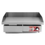Plancha Eléctrica Placa Lisa Acero Rectificado Sobremesa 550x470x230h mm 1581 EUTRON