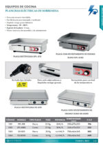 Plancha Eléctrica Placa Lisa Acero Rectificado Sobremesa 550x470x230h mm 1581 EUTRON - Imagen 2
