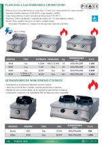 Cocina Wok a Gas 1 Fuego Sobremesa Gama 700 - 400x700x280h mm 5051 EUTRON - Imagen 2