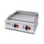Plancha a Gas Placa Lisa Acero Rectificado Sobremesa 650x520x340h mm 1551 EUTRON