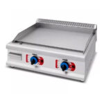 Plancha a Gas Placa Lisa Cromo Duro Sobremesa 800x520x340h mm 1557 EUTRON