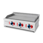 Plancha a Gas Placa Lisa Cromo Duro Sobremesa 950x520x340h mm 1561 EUTRON