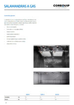 Salamandra Eléctrica Regulable 2 Quemadores 650x430x600h mm SLM-2 Corequip - Imagen 2