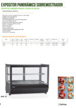 Vitrina Expositora Refrigerada para Pastelería Cristal Recto sin Reserva 700x560x670h mm EZ-8 INFRIMA - Imagen 2