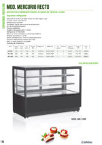 Vitrina Expositora Refrigerada para Pastelería Cristal Recto sin Reserva 1200x750x1200h mm MR-1200 INFRIMA - Imagen 2