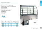 Vitrina Expositora Refrigerada para Pastelería Drop-In 4 Cubetas GN 1/1 Cristal Curvo 3 Estantes 1455x635x1580h mm VCC2A3 INFRIMA - Imagen 2