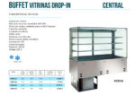 Vitrina Expositora Refrigerada para Pastelería Drop-In 2 Cubetas GN 1/1 Cristal Recto 3 Estantes 810x635x1580h mm VMR1A1 INFRIMA - Imagen 2