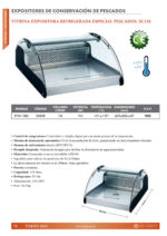 Vitrina Expositora Refrigerada para Pescado Cristal Curvo 118 Litros 695x882x417h mm RTW-188L EUTRON - Imagen 2