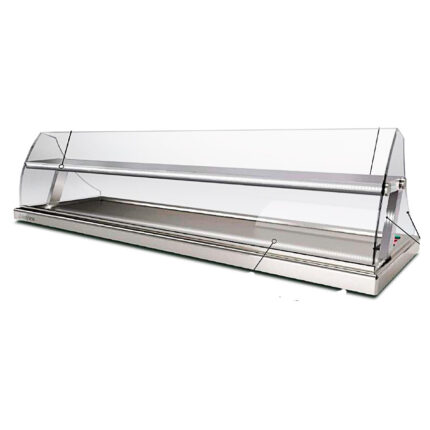 Vitrina Expositora Refrigerada para Pescados Cristal Curvo 2000x490x330h mm DUO2000 INFRIMA