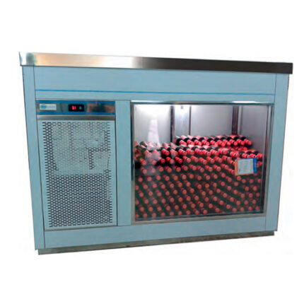 Vitrina Refrigerada Acero Inoxidable Especial Botellines 2000x600x1060h mm VB-2000 EUTRON