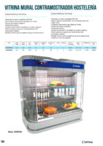 Vitrina para Mariscos, Tapas y Aliños de Sobre Mostrador 215 Litros 2 Puertas de Cristal 2 Estantes 1000x500x1130h mm VORTEX100 INFRIMA - Imagen 2