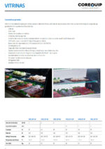 Vitrina Expositora Refrigerada para Tapas Cristal Curvo con 1.5 Platos 1216x410x330h mm VIRGI 2P 1.5P Corequip - Imagen 2
