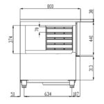 Abatidor de Temperatura 3 Bandejas GN 1/1-40 Gama DAN-S 715x700x520h mm DA3N-S Docriluc - Imagen 3