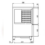 Abatidor de Temperatura 7 Bandejas GN 1/1-40 - 7 Bandejas 60x40 Gama DAN-S 800x800x1240h mm DA7N-S Docriluc - Imagen 3
