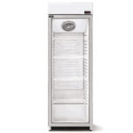 Armario Expositor Refrigerado 1 Puerta de Cristal 4 Estantes 348 Litros Gama EVR-620-ES 620x578x1970h mm EVR-620-ESC Docriluc