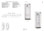 Armario Expositor Refrigerado 1 Puerta de Cristal 4 Estantes 348 Litros Gama EVR-620-ES 620x578x1970h mm EVR-620-ESC Docriluc - Imagen 2