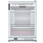 Armario Expositor Refrigerado Acero Inoxidable 1 Puerta de Cristal 2 Estantes 124 Litros Gama ERV 600x510x850h mm ERV 15 II SH Infrico