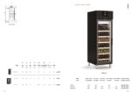Armario Expositor Refrigerado para Vinos en Negro 2 Puertas de Cristal 12 Estantes 120 Botellas 1250 Litros Gama TERROIR CAGW 1370x860x2130h mm CAGWM-140-2 Docriluc - Imagen 2
