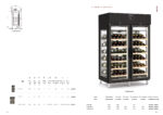 Armario Expositor Refrigerado para Vinos en Negro 2 Puertas de Cristal 12 Estantes 210 Botellas 1404 Litros Gama TERROIR CAGWP 1370x860x2130h mm CAGWP-140-2 Docriluc - Imagen 3