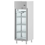 Armario Expositor de Refrigeración Acero Inoxidable 1 Puerta de Cristal 3 Estantes 580 Litros Gama IAG 700 - 687x838x2060h mm IAG701CR Infrico