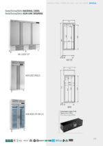 Armario Refrigeración Acero Inoxidable 6 Puertas Opacas 9 Estantes 1730 Litros Gama 1600L 2081x700x2060h mm AN1606 T/F Infrico - Imagen 4