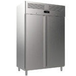 Armario de Congelación para Pastelería 600x400 Acero Inoxidable 2 Puertas Opacas 36 pares de Guías 1240 Litros Gama 700/1400L 1385x794x2130h mm AGB1402 BT PAST Infrico